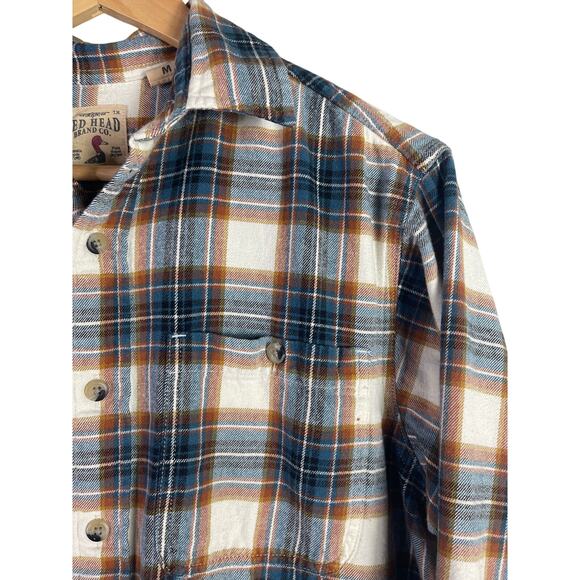 Upcycled Flannel SWEET LIKE HONEY bee Plaid Blue Medium - Picture 6 of 6